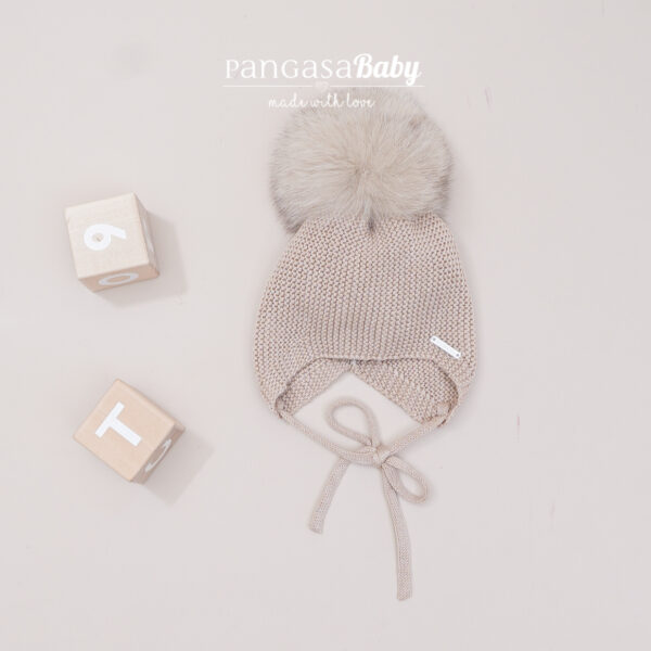 Gorro Bebé Aviador Premium Pangasa Faux Fur - Pangasa - Imagen 2