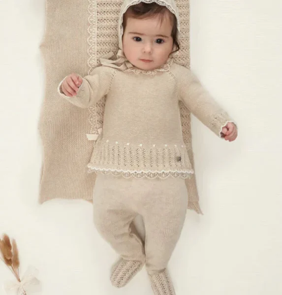Conjunto Polaina Alegría Avena/Beige - Paz Rodríguez
