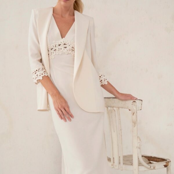 Vestido Midi Recto + Americana Petra - Hortensia Maeso