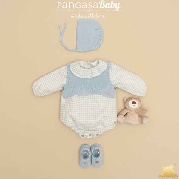 Pelele Vichy + Chaleco - Pangasa