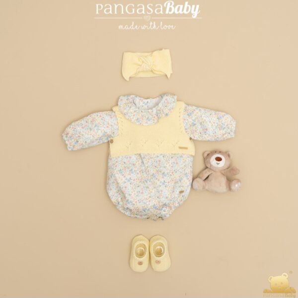 Pelele Flores + Chaleco - Pangasa