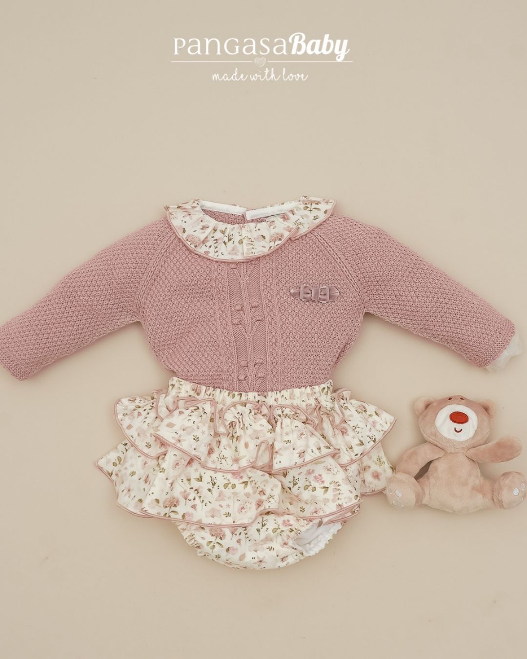 Conjunto Braguita Velvet Pink 1531270 - Pangasa - Imagen 4