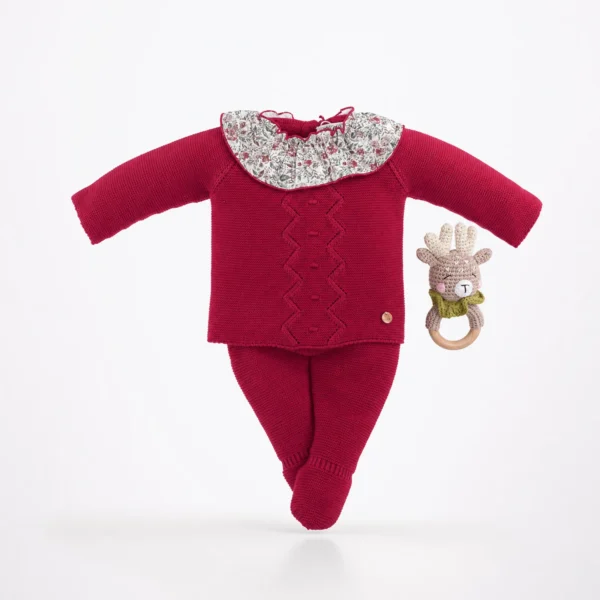 Conjunto Polaina Volante Cherry 1603365 - Pangasa